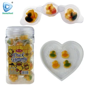Lovely Funny Little Yellow Duck Shape Chewy Soft Gummy Candy