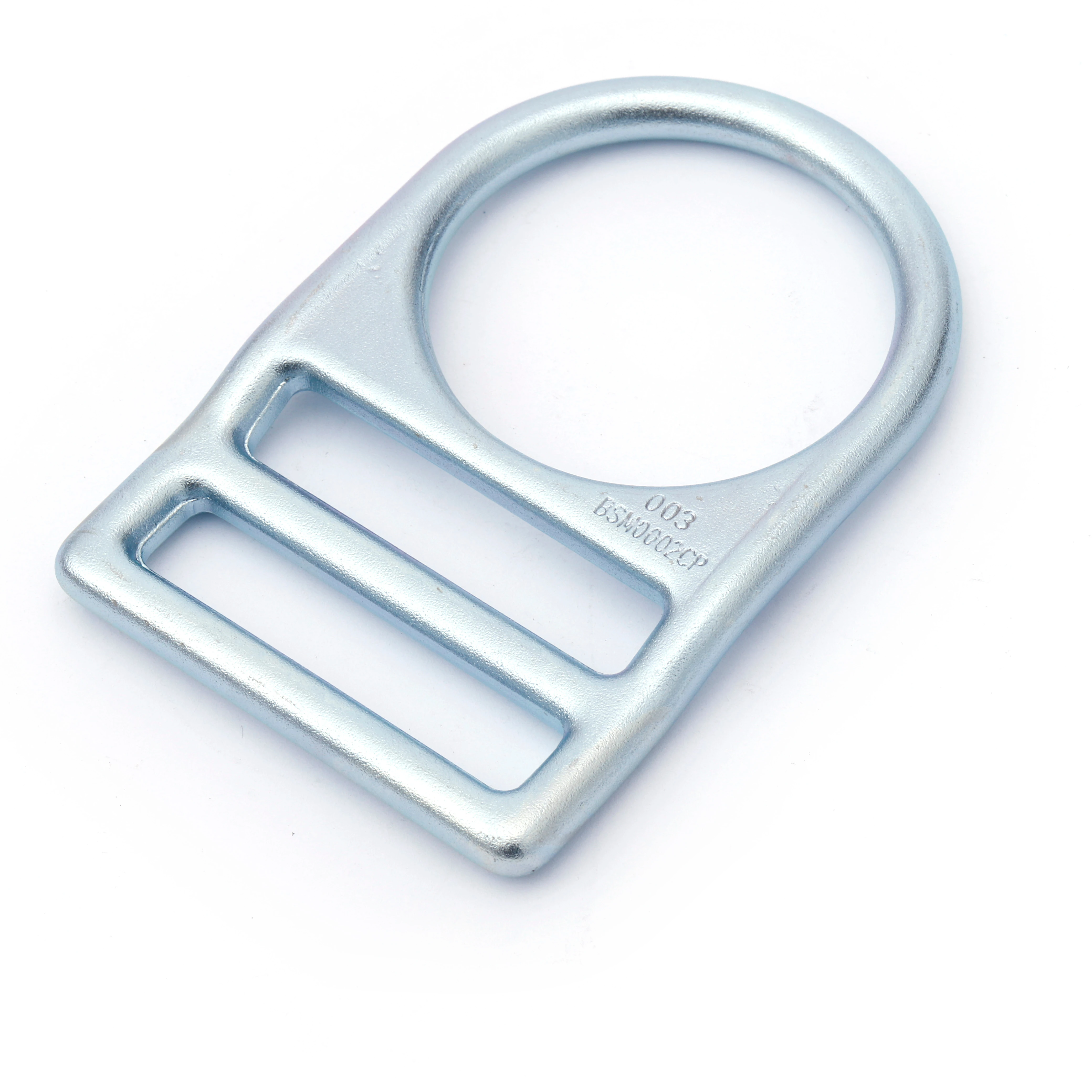 Double Slot Steel D Ring for Connect Safety Belt Buckle Inside Diameter 55mm 23KN Strength