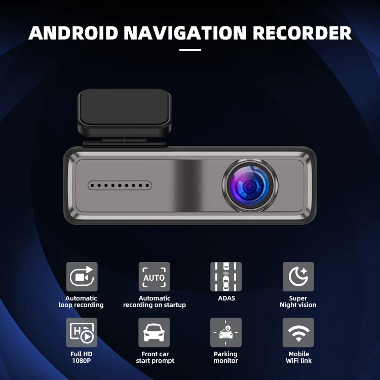 Mini Convenient Universal Full Color Night Vision Dvr 64G Black Box Wifi App or Vehicle Screen Control Car Dash Camera with ADAS supplier