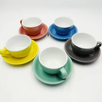 Wholesale Mug Set Gift Box Ceramic Coffee Cups Gift Box 2pcs Tea Cup And Saucer Set Ceramic Color Ceramic Set Cup
