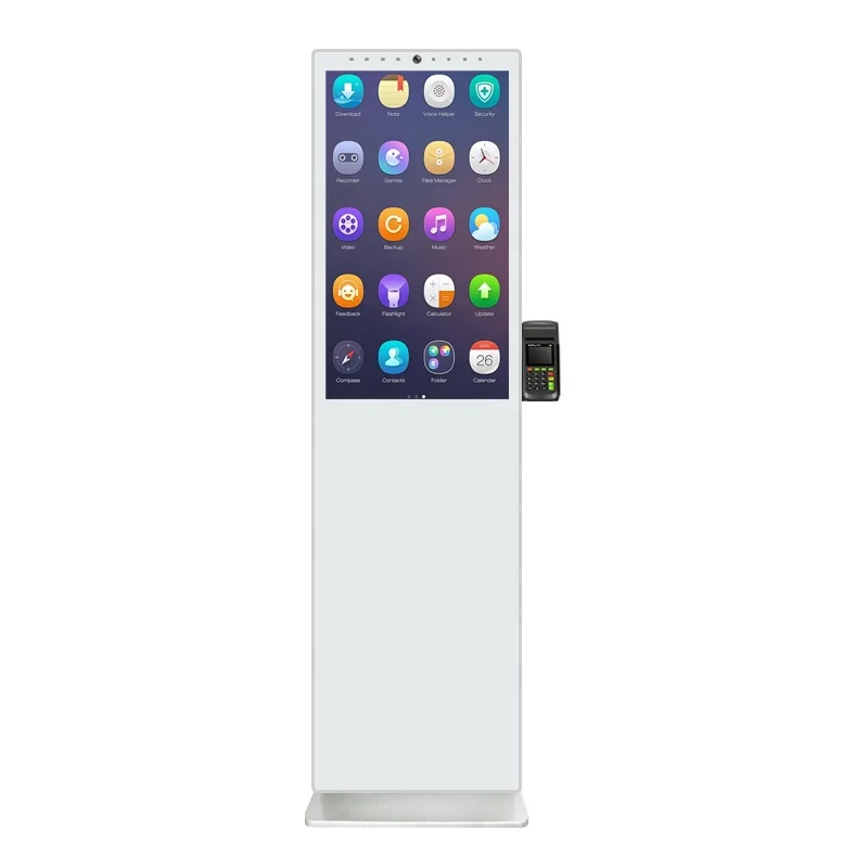 49inch Touch Screen Self Service Payment Machine Kiosk Camera Microphone Interactive Smart Totem with Thermal Printer