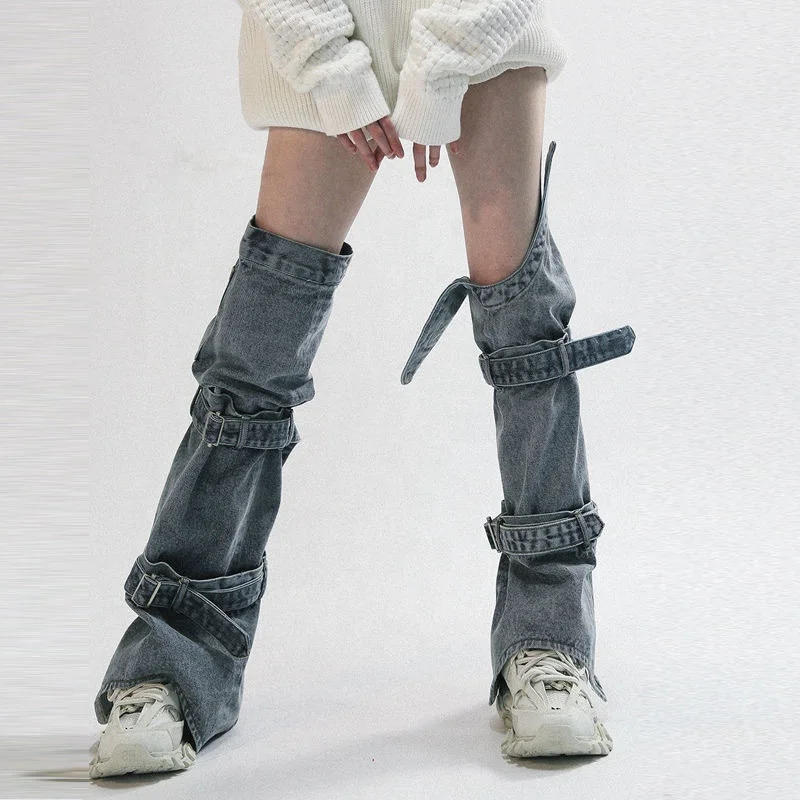 Wholesale Harajuku Cool Jean Leg Warmers - Trending Street