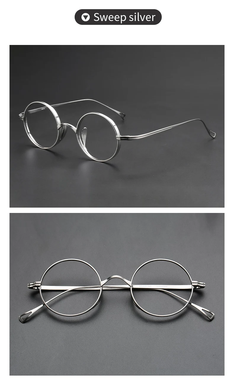 Oversized Circular Fashion Optical Frames for Women - Anti Blue Light ...