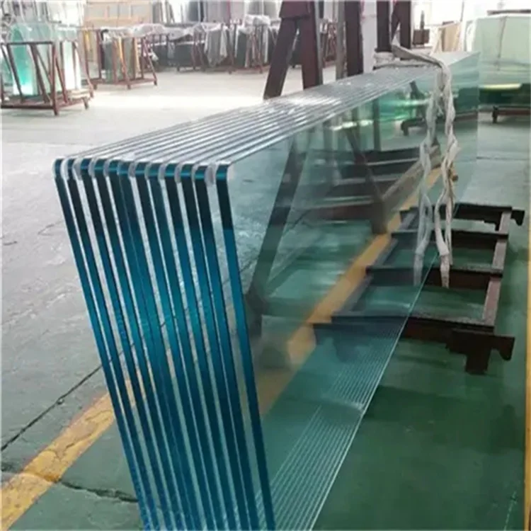 Image showcasing 8mm low iron toughened building glass safe extra clear crystal full ...