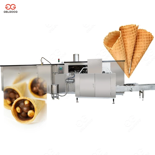 Gelgoog Full Automatic Industrial Ice Cream Rolled Sugar Cone Machine Price