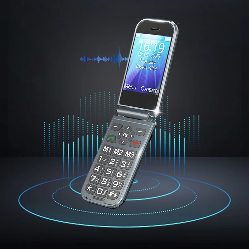 Original Factory-Unlocked Flip Smart Phone 4G/3G CDMA Cellular Mobile Phone with Sim Card Seniors Phone with Screen Display