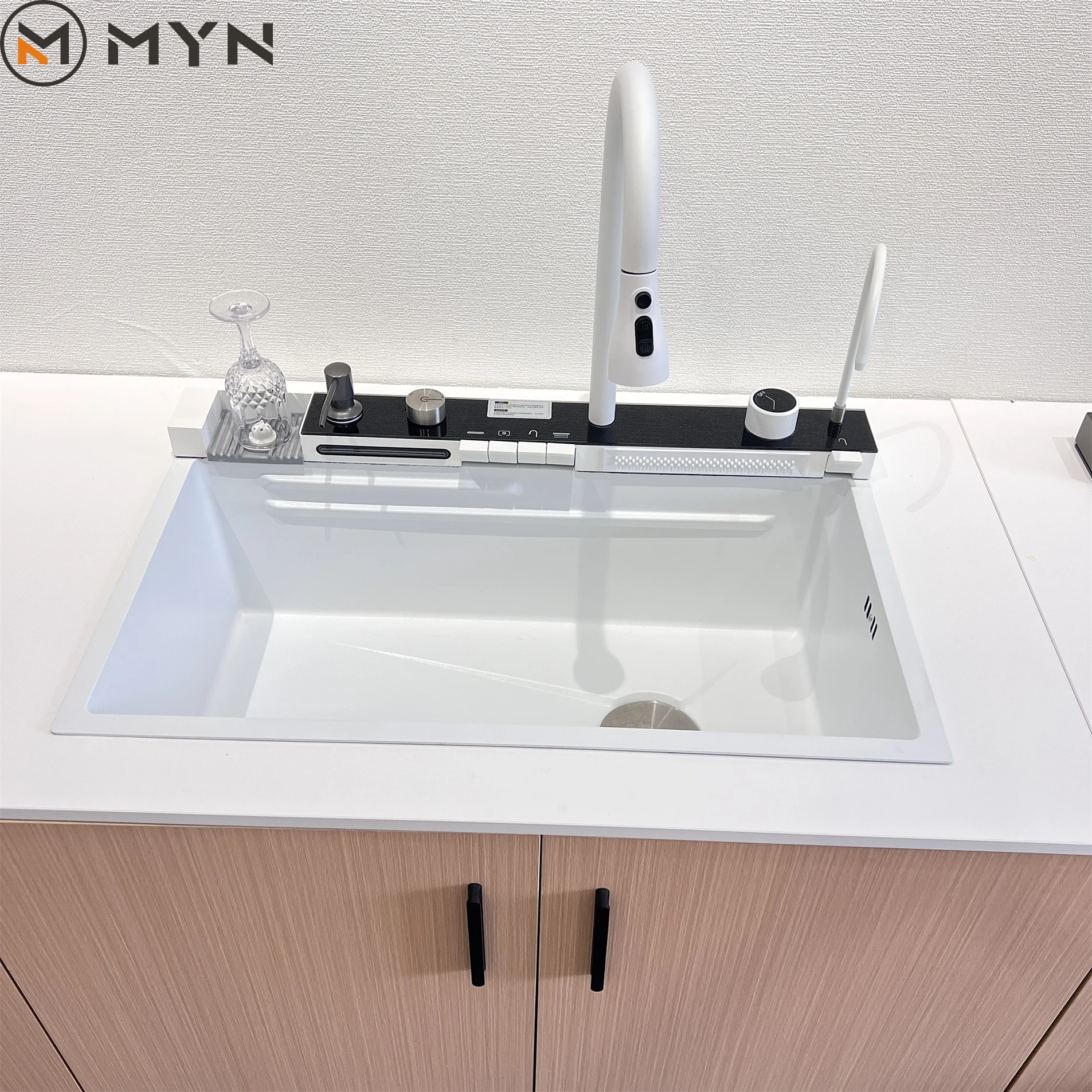 Myn 2023 Kitchen Sink With Waterfall Faucet Stainless Steel Large   H987ba11695a84af39964e64ef5f6677dk 