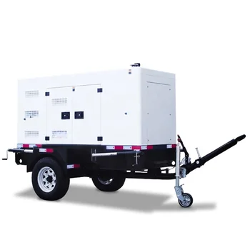 Continuous 220V Trailer Silent Type 20Kw 40Kw 50Kw 60Kw 80Kw Diesel Genset Mobile  35Kw Generator