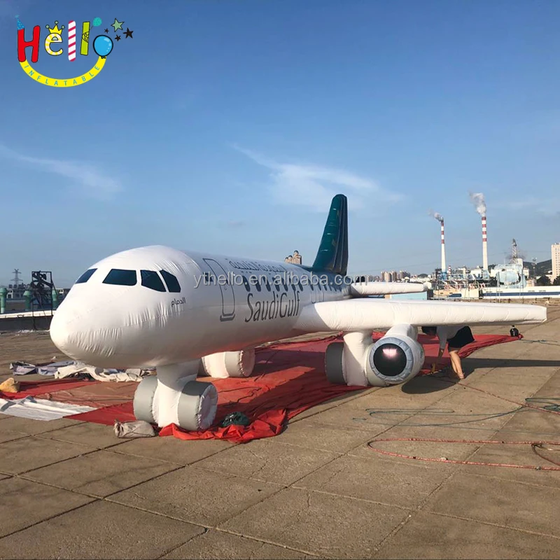 Надувной самолет длиной 20 м, модель большого самолета для рекламы/шоу на открытом воздухе/фестивальных мероприятий