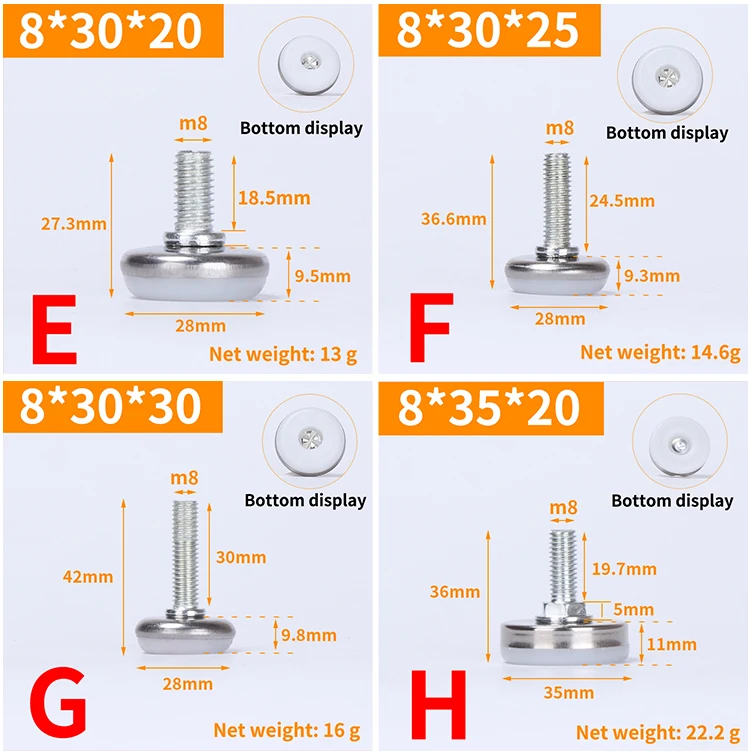 High Quality Furniture Leveling Adjustable Screw Foot/ Screw Adjustable Foot Leveling Foot Buy