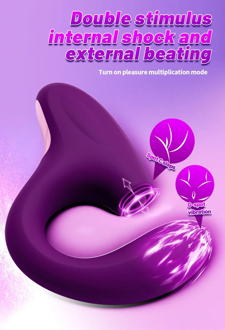 Dual-zone rabbit design showing internal G-spot stimulator and external clitoral contact points