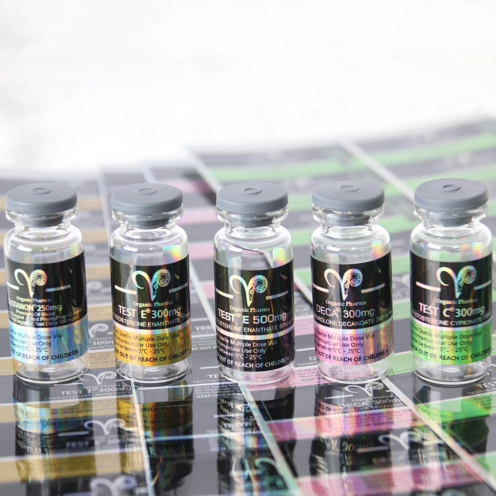 Individuell gefertigtes Hologrammaufkleber Fläschchen 2mg 5mg 10mg Auf Lager
