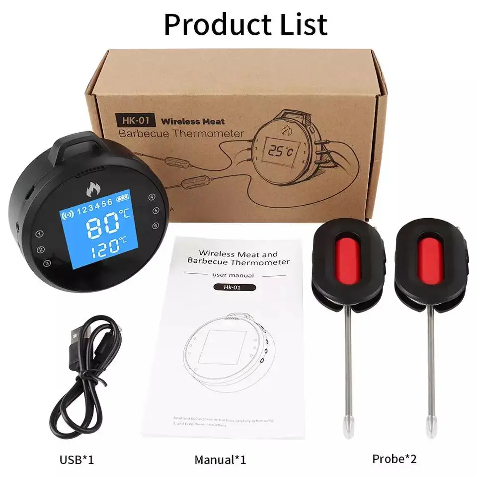 Temperature Sensor Wifi Digital Food Thermometer Cooking Thermometers Temperature Instruments Meat BBQ With APP