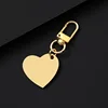 Gold  30*28.5mm oblique heart