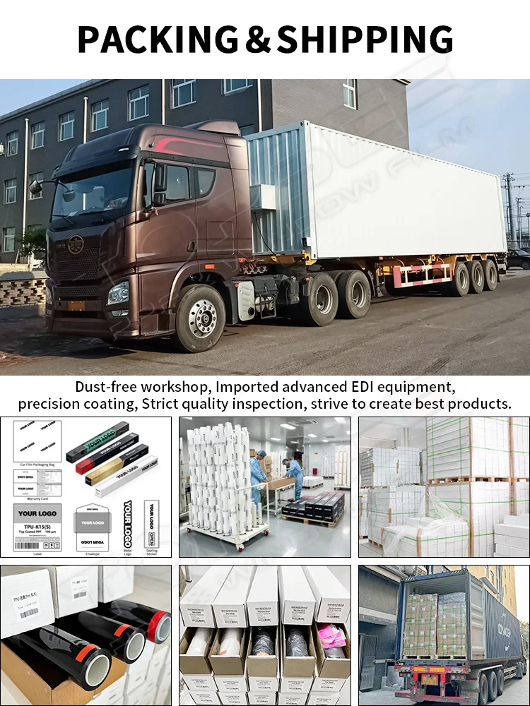 High Performance 90% IR Rejection 90% UV Rejection More than 5 Years Warranty Color PPF Paint Protection Film for Cars