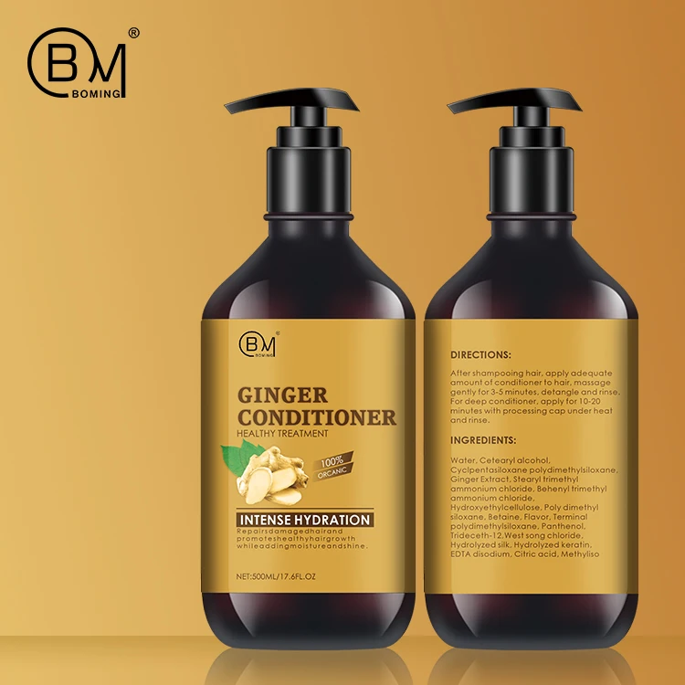 Индивидуальные органические Имбирные кондиционеры против выпадения волос для роста волос
