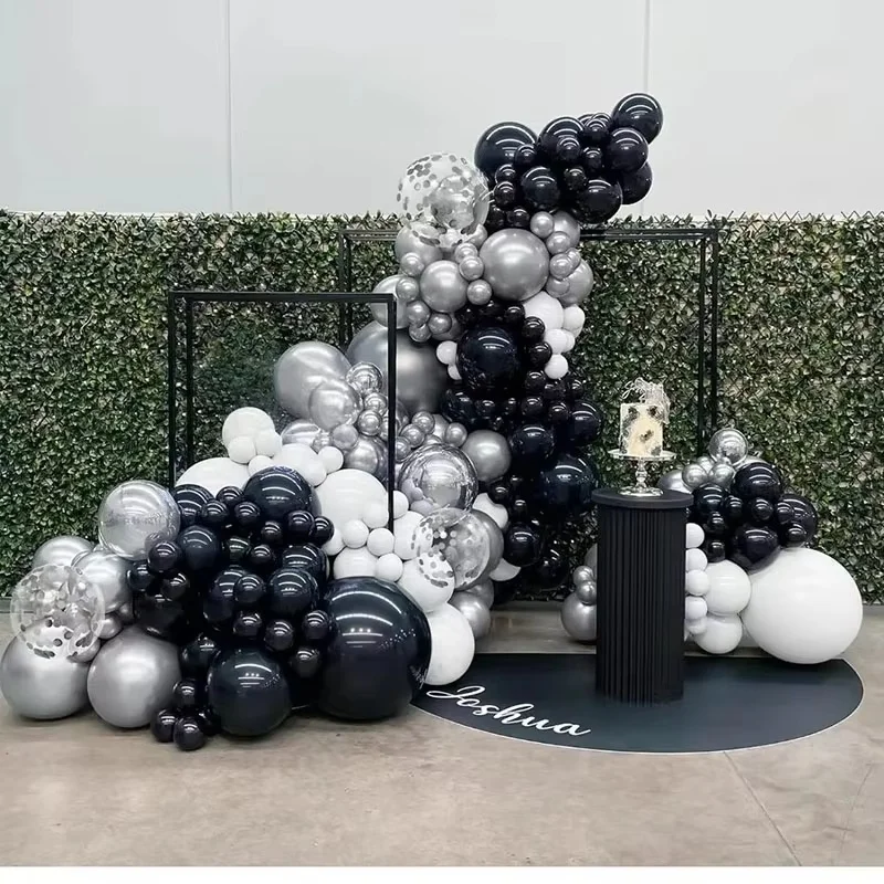 Wholesale Custom Black Gold Balloon Set Holiday Party Birthday Wedding Decoration Balloon Garland Arch Halloween Mother's Day
