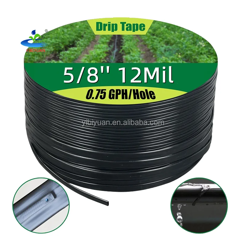 Agricultural Water Pipe 16mm Goute a Goute Drip Line Farm Irrigation Systems