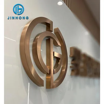 Customized backlight for company brand logo production 3d letter sign board signlaser cut metal stainless steel 3d letter sign