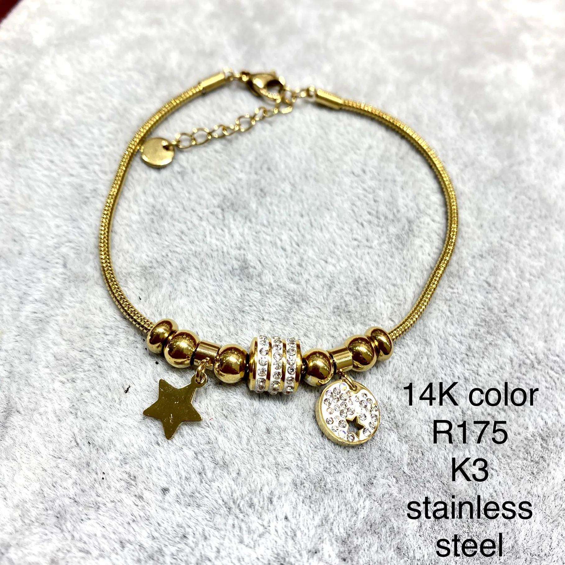 212 Xuping Jewelry Factory Heart Flower Star Bow Butterfly Bridal Wedding Fashion Dubai 24k 18k Gold Plated Women Charm Bracelet
