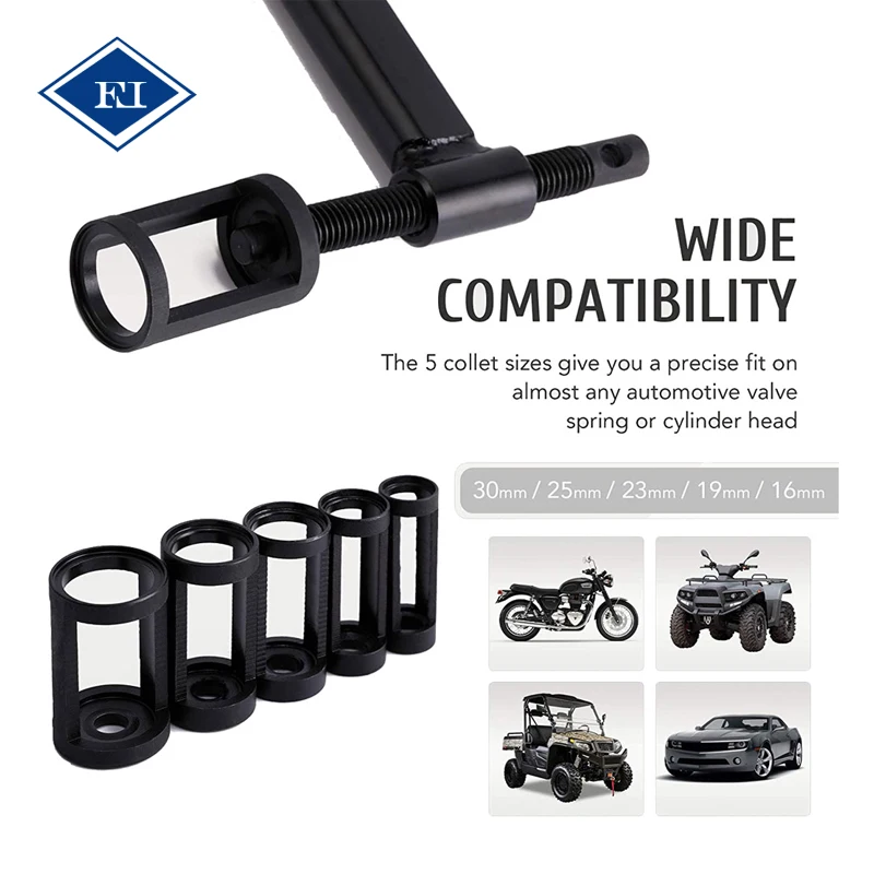 Easy Operated Manually Auto Motorcycle C Clamp Valve Coil Spring Compressor Valve Remover Installer Tool Kit Engine Tools Kits