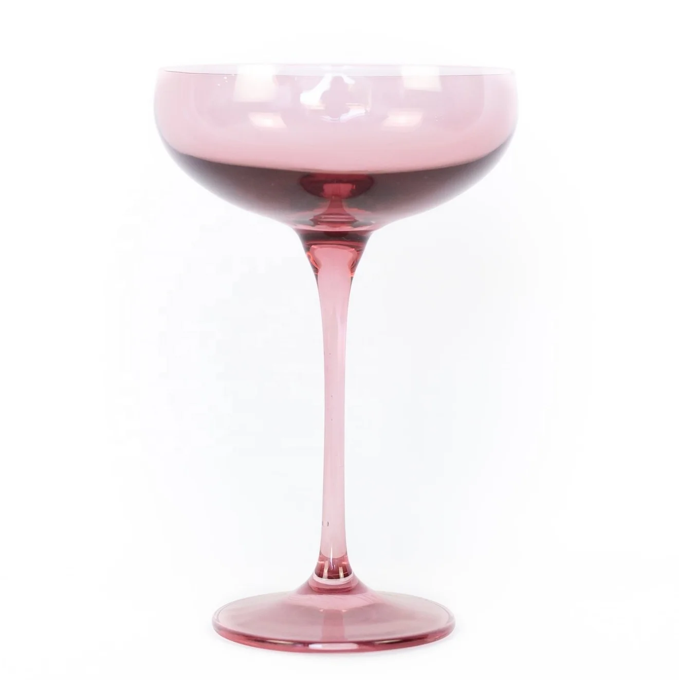 Wholesale Colored Champagne Coupe Glasses Stemware Goblet Wine Glass