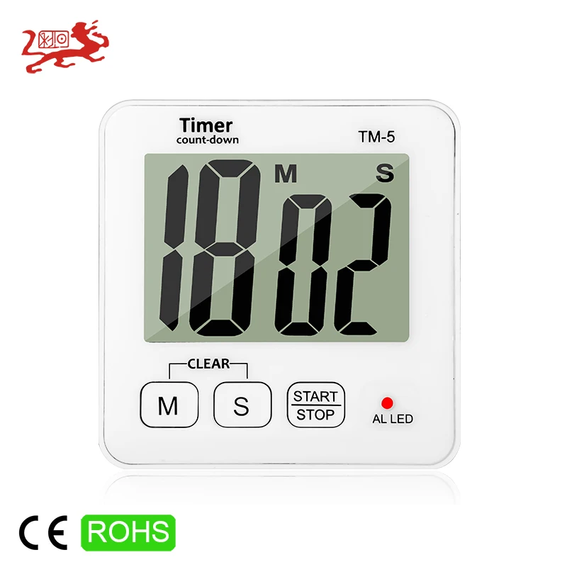 Кухонный таймер обратного отсчета, секундомер сигнализации механический кухонный таймер с сенсорным экраном TM-5 цифровой таймер