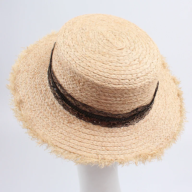 frayed boater hat