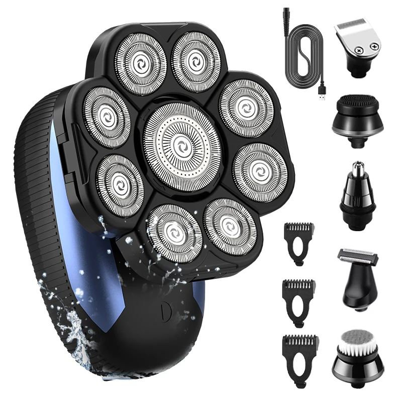 Lk9510 Resuxi 6 In 1 Head Shaver Men Electric Razor Men Cordless With