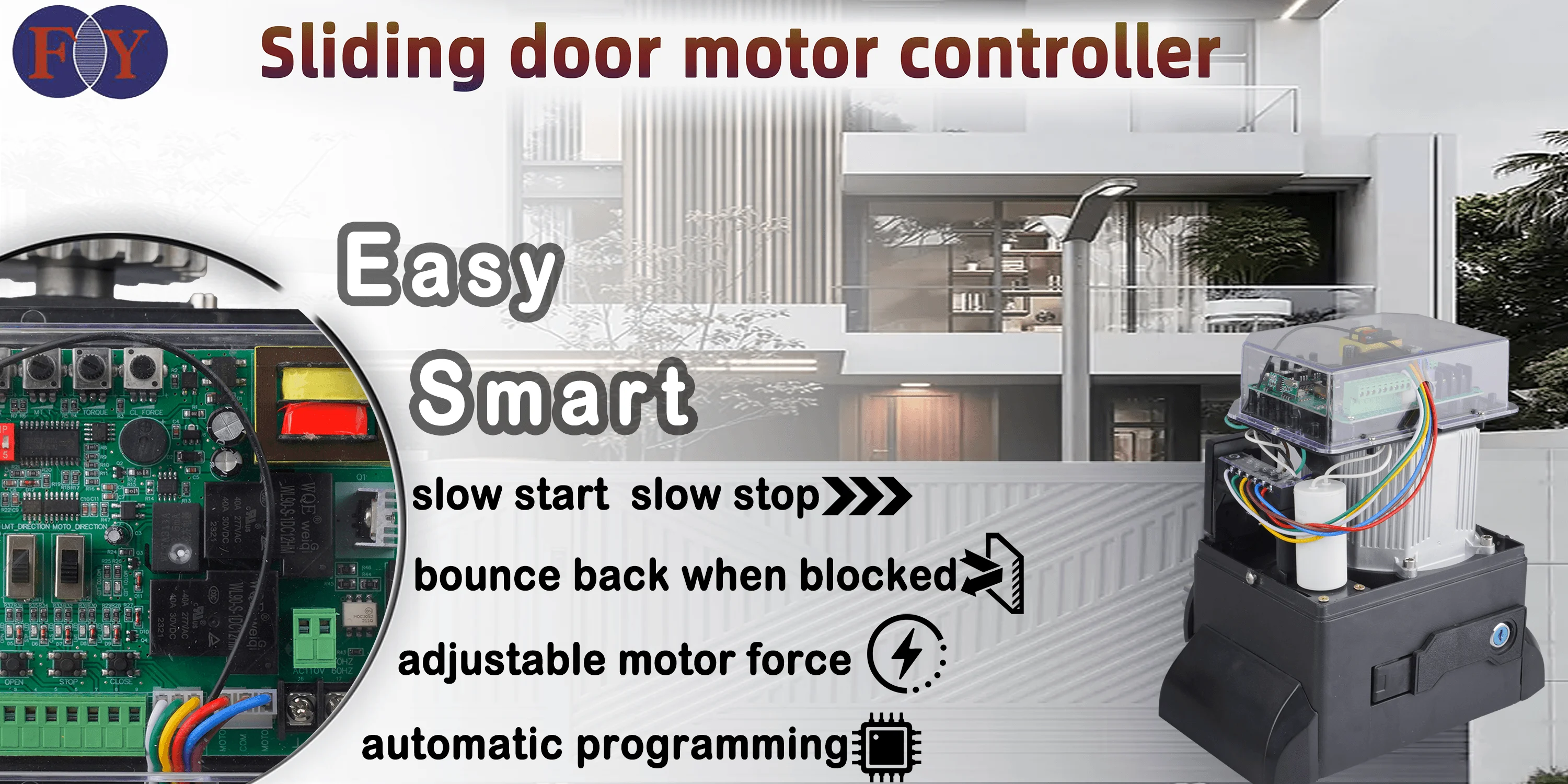 370w Electric Sliding Gate Motor For 600kg Sliding Door Electric Gate