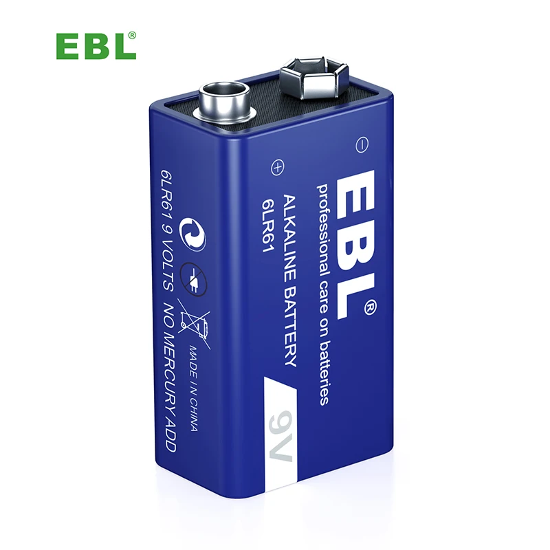 POHS CE Dry Battery 9V 6LR61 Alkaline Batteries For Multimeters