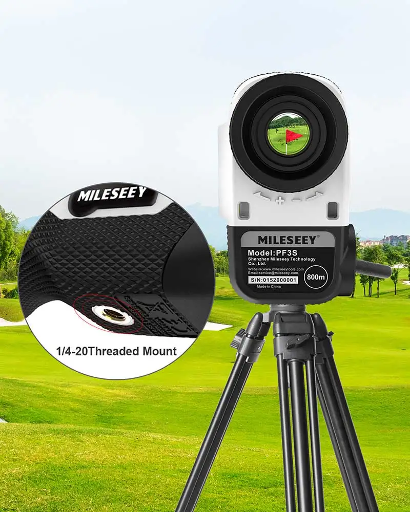 Mileseey 800 yard Golf Laser rangefinder Slope Adjusted Flag-Lock vibration Distance meter telescope hunting