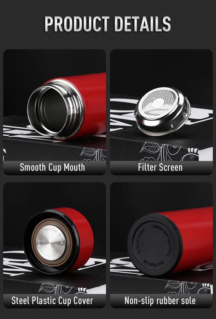 Temperature Display Thermos Stainless Steel Intelligent Water Bottle