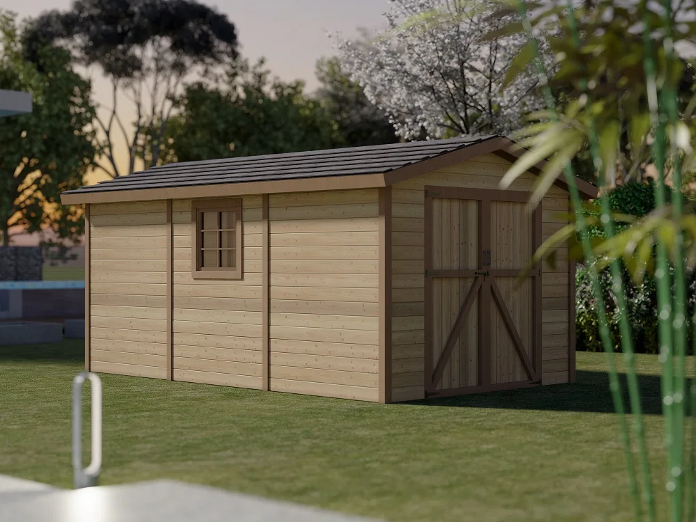 Customized Hanbo Wood Building Storage Sheds Storage Outdoor House