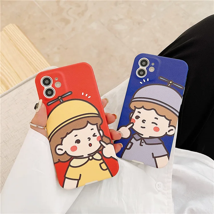 Cartoon all-inclusive protective cover mobile phone case protective cover for 12/8 plus