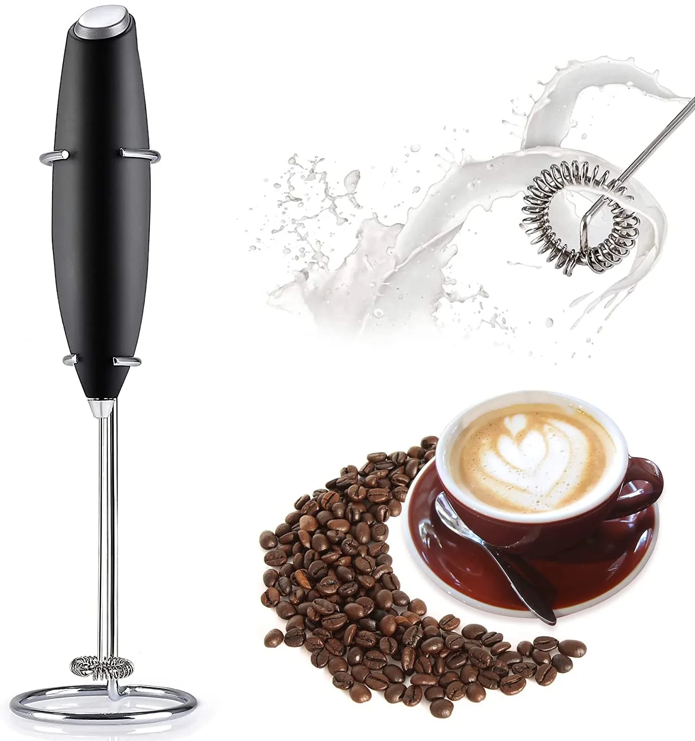 Top Seller Custom Logo Handheld Electric Milk Frother With Stand Buy