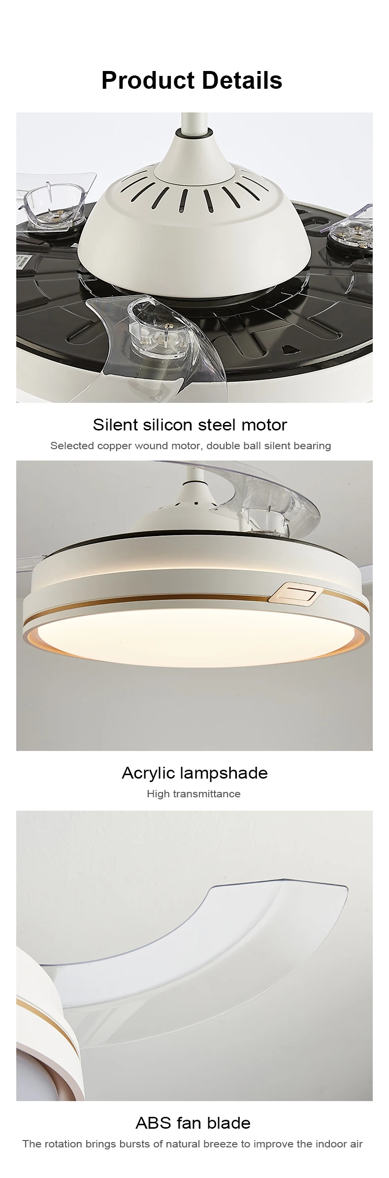 Ceiling Fan, LED, 110-220V, 35W - detail 16
