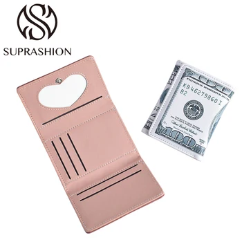 New US Dollar Leather Wallet Men's and Women's PU Wallet Short Thin Card Bag Fashion Multi-Card Coin Wallet