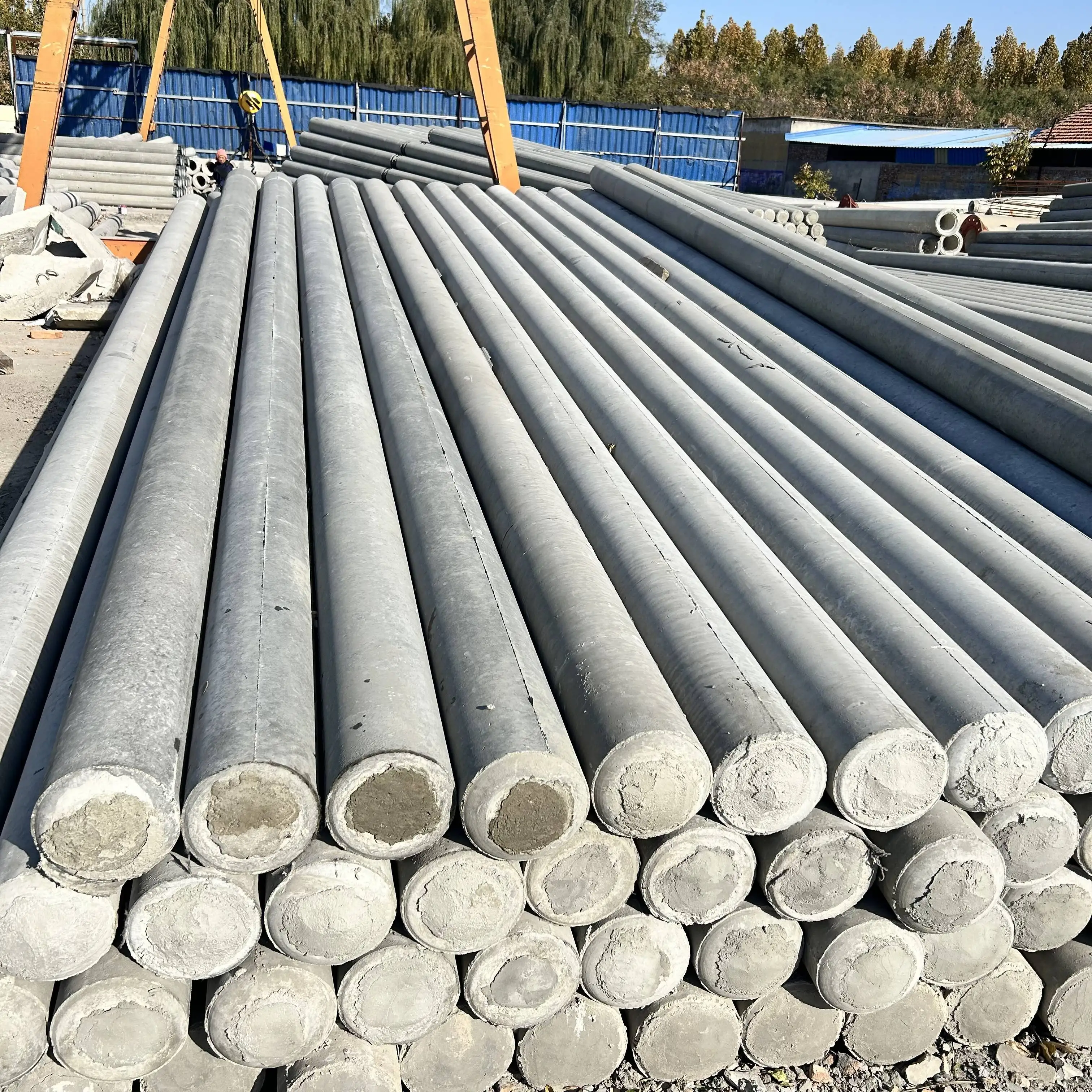 Prestressed Concrete Poles 190*12m Concrete Electric Pole Prestressed ...