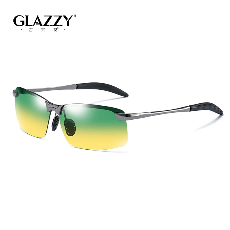 metal frame photochromic polarized sunglasses, men
