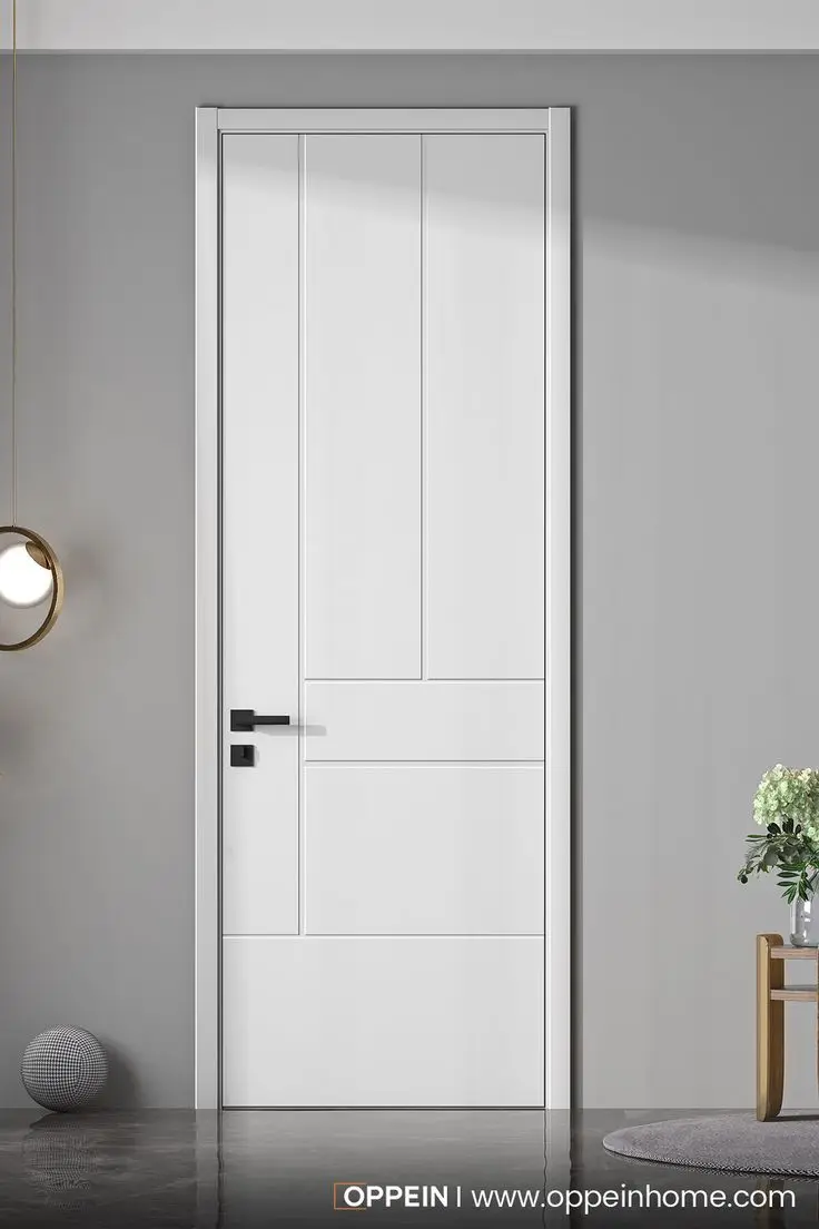Internal High Class Apartment Flush Doors Teak Wooden Doors With Lock