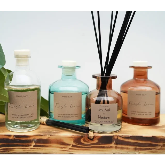 Scent Diffuser Bottle Decorative Glass Perfume Reed Diffuser Bottle