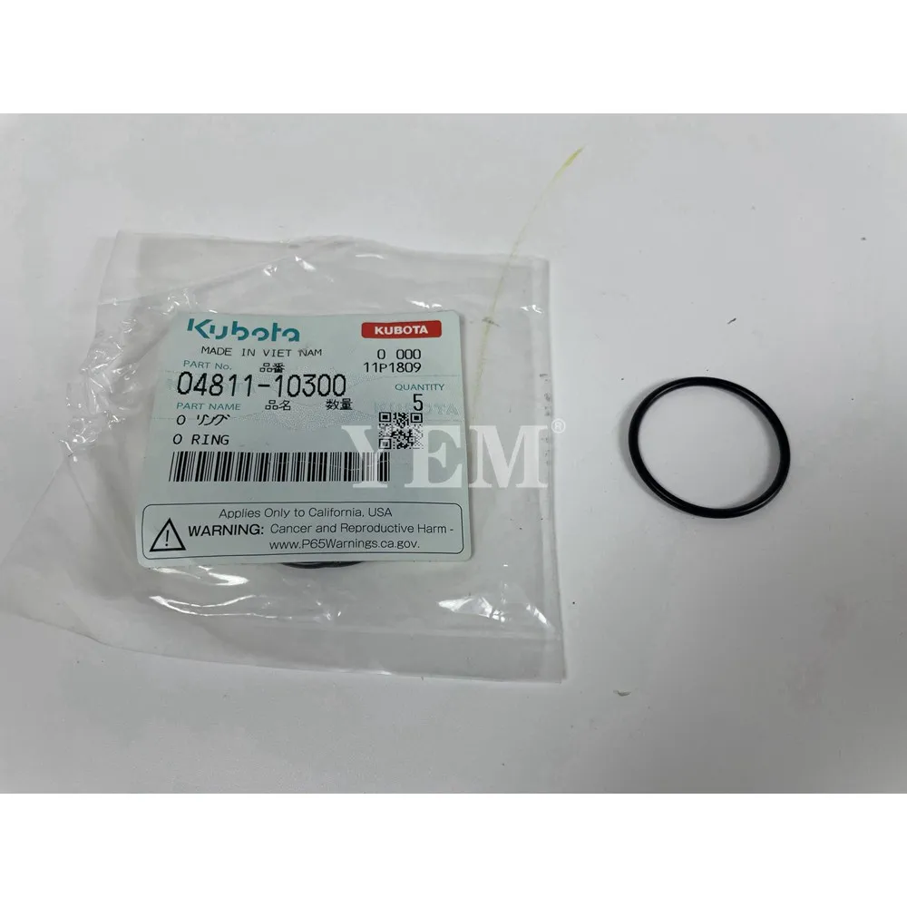 High Quality O Ring 04811-10300 for Kubota Engines