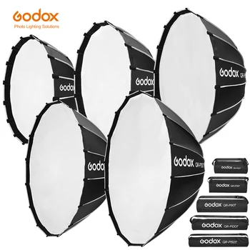 GODOX QR-P70T QR-P60T 60CM QR-P90T 90CM QR-P120T 120CM 150CM Quickly Release Parabolic Deep Softbox Grid for Photography Flash