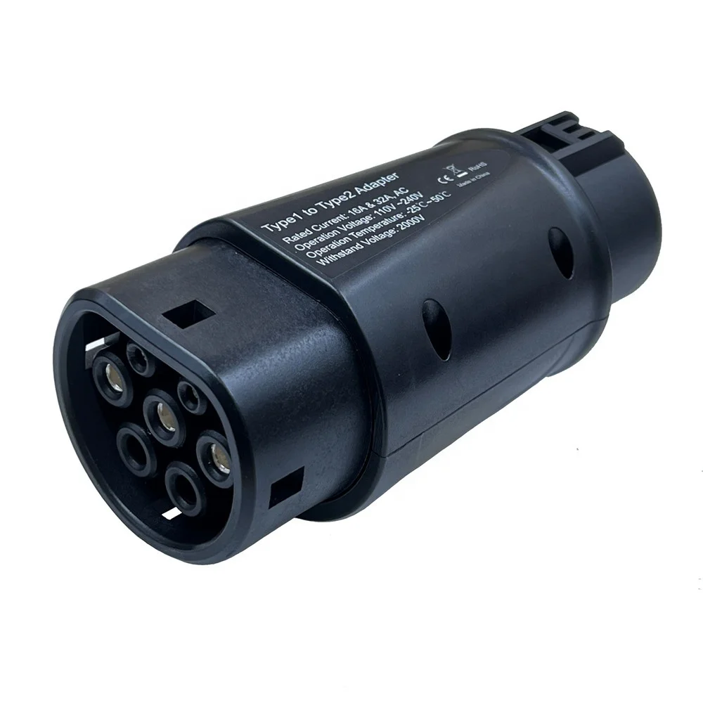 CE certification Electric Vehicle Charger Type1 to Type2 Adapter Converter Connector EV Charger