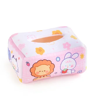 Factory Direct Sale Wholesale Magic Tissue Box Soft Baby Toy Set Sensory Activity Toy Baby Busy Box