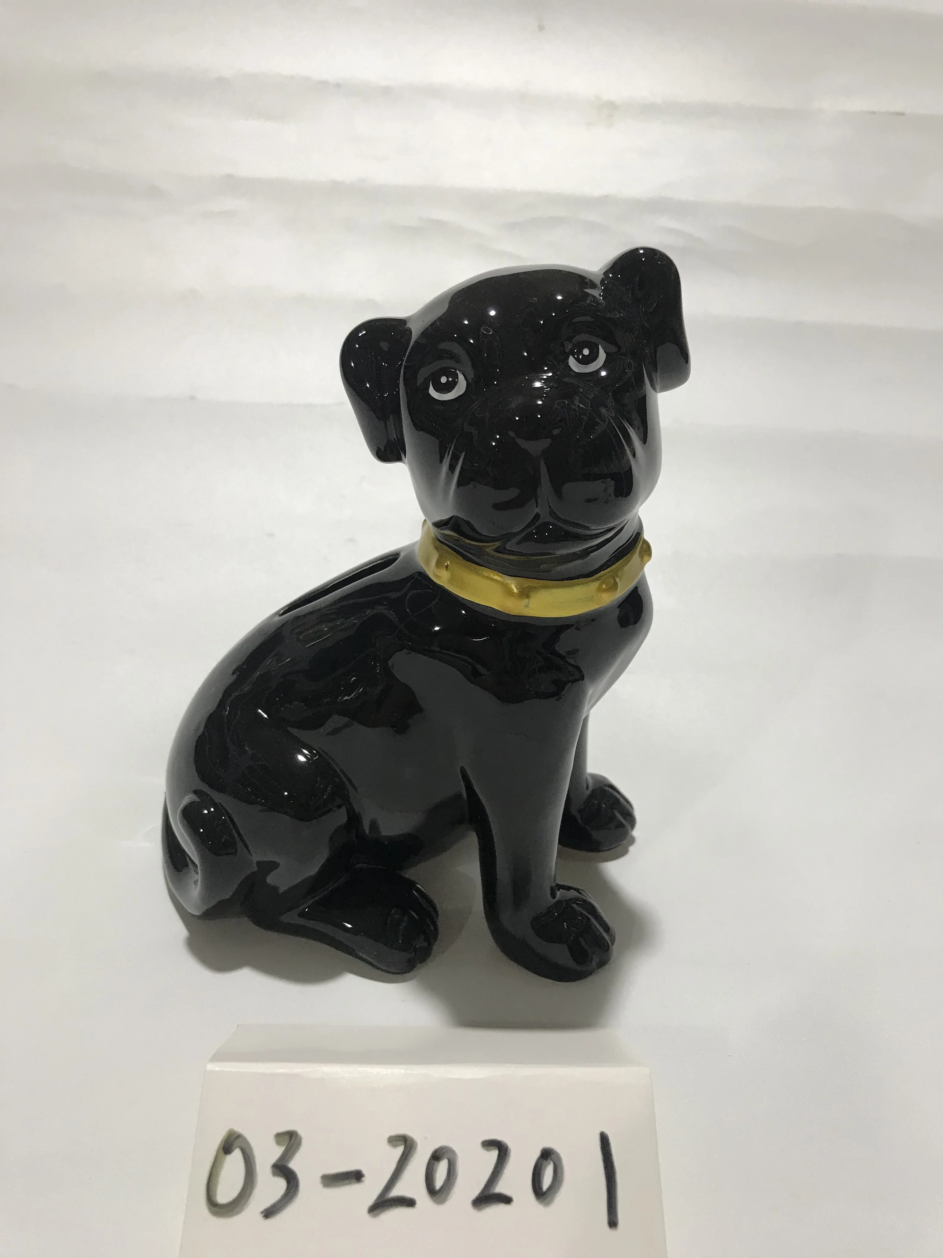 ZAW Tirelire En Forme De Bouledogue En Céramique Pour Enfants - Tirelire En Forme De Chien Doré - Couleur : Argenté