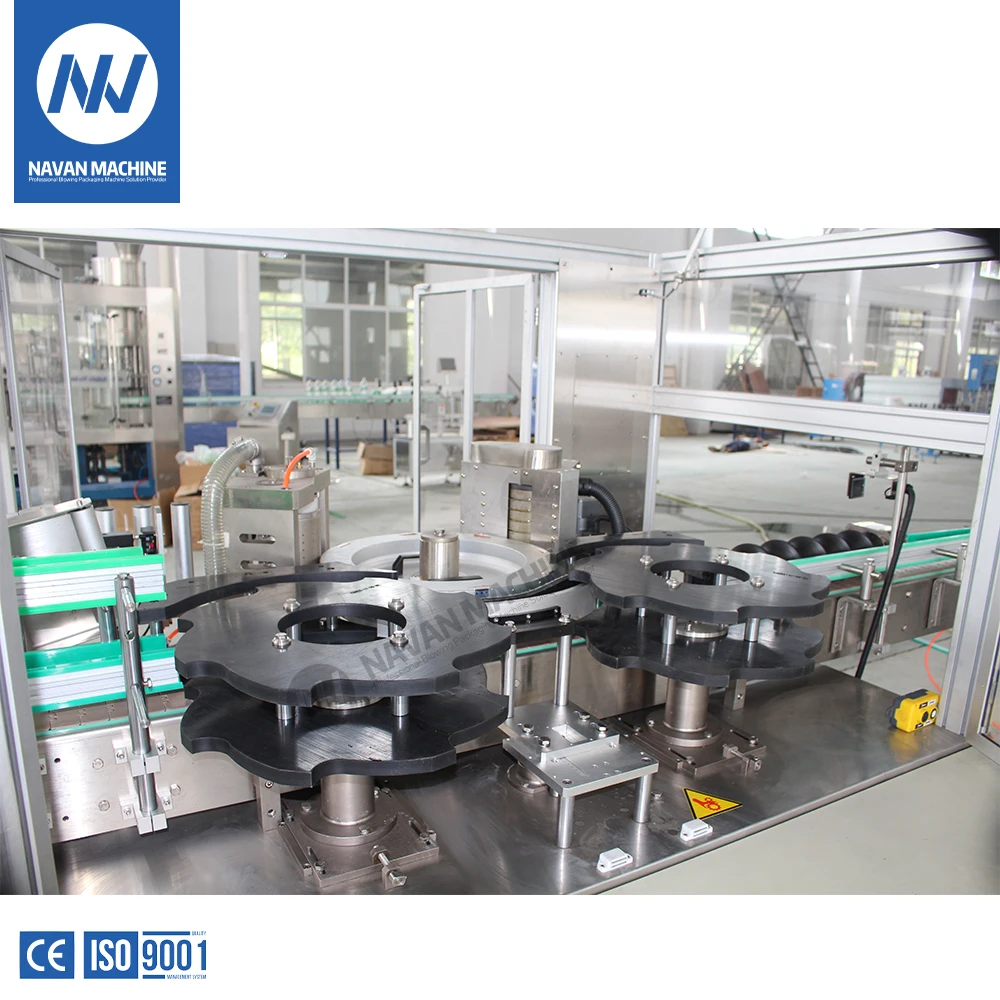 NAVAN Electric Wine Bottle Labelling Machine Easy Operation Core Components Including Motor PLC Gearbox for Glass Wood Paper supplier
