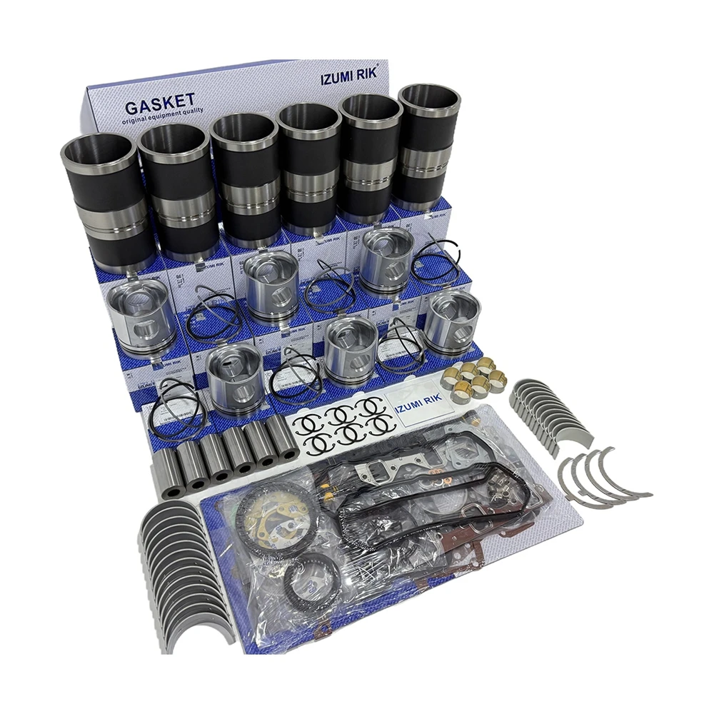 IZUMI RIK for Mitsubishi S6R-MPTK S6R-Y1PTA-4 S6R-PT S6R-PTA S6R-Y2TAA-2 Rebuild Kit Overhaul Kit Bearings with Thrust Washer