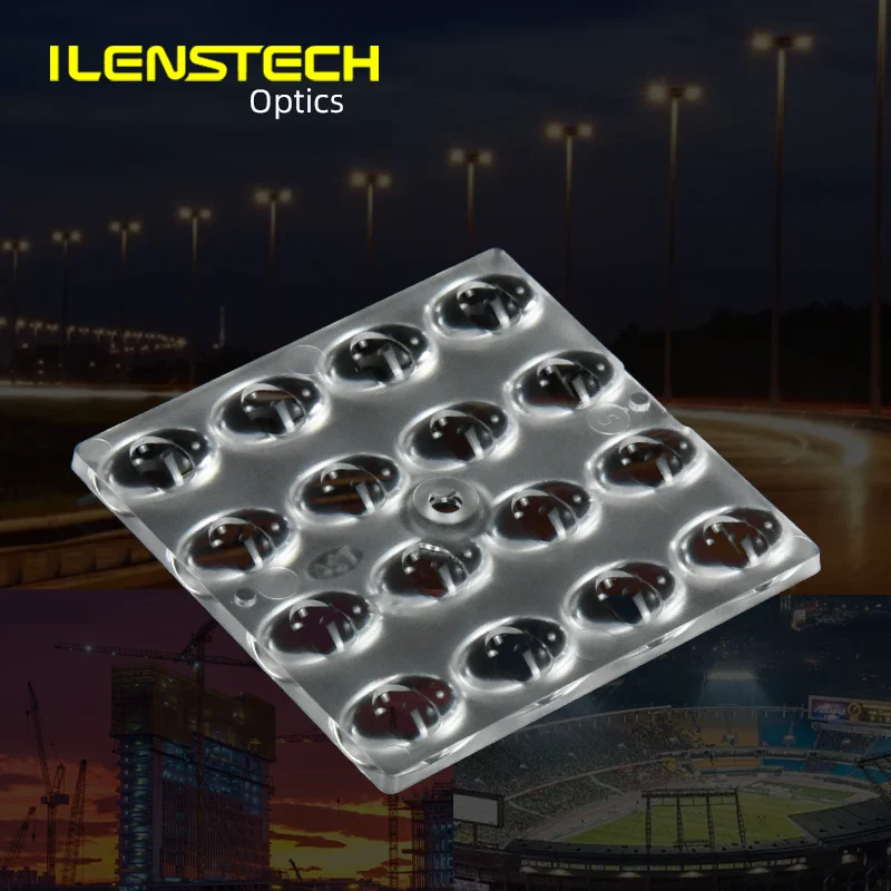 ILENSTECH Newest 16 in 1 Module Lens 50mm 3030 3535 Led Street Light Lens